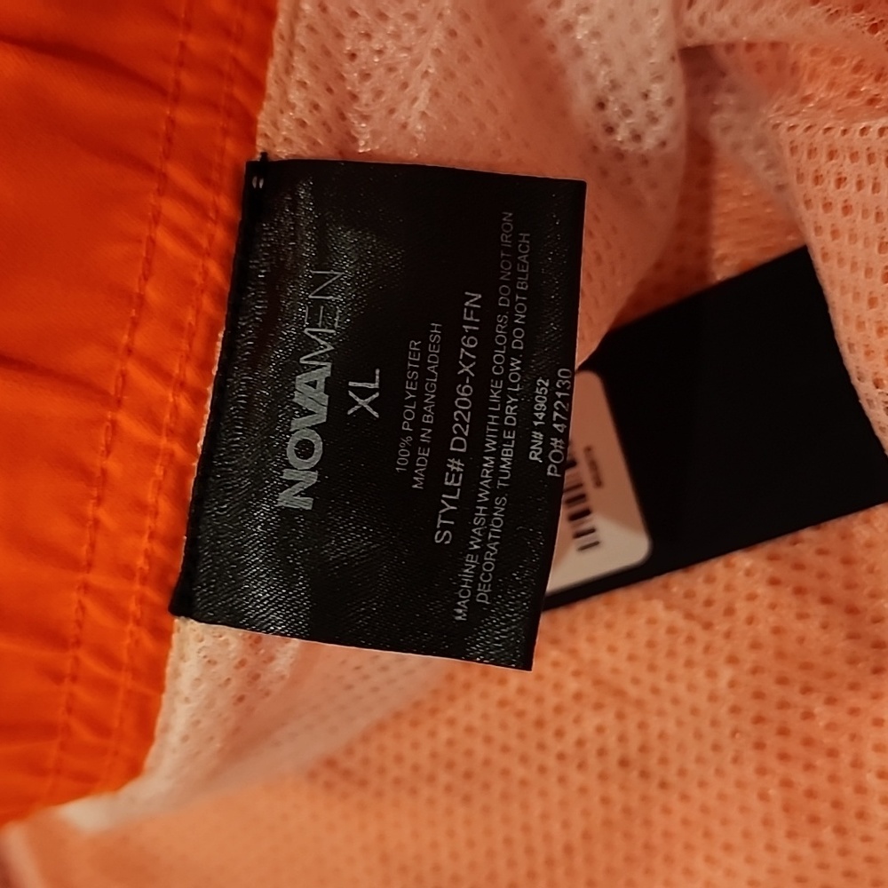 Fashion Nova Men - Montez Volley Swim Trunk - XL - new with tags - orange - Picture 10 of 12